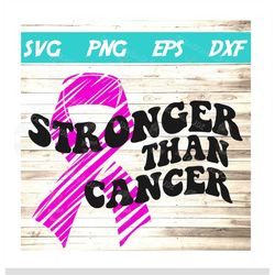 stronger than cancer svg, awareness, ribbon