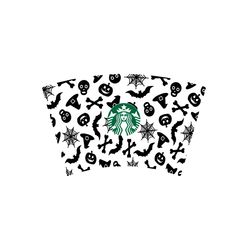 halloween starbucks cold cup svg, full wrap for starbucks venti cold cup, custom starbuck