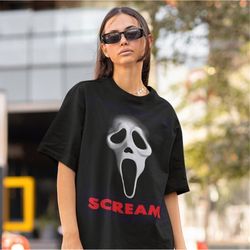 retro scream shirt-retro scream movie shirt,scream movie sweatshirt,scream crewneck,90s movie tshirts,stu macher shirt,d