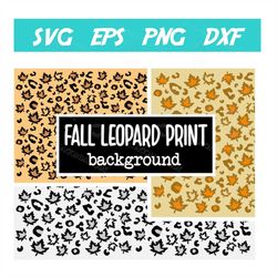 fall leopard print svg, background