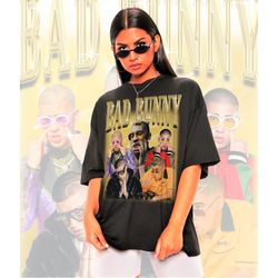 retro bad bunny shirt -vintage bad bunny shirt,bad bunny homage shirt,bad bunny fan sweatshirt,bad bunny crewneck,bad bu