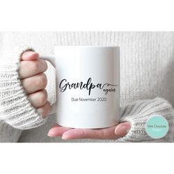 grandpa again 3 - grandpa again gift, grandpa gift, new grandpa gift, future grandpa mug, baby reveal mug, new grandpa g