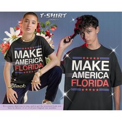 retro make america florida tees, florida t shirt, conservative gifts, republican shirt, american, premium mens womens un
