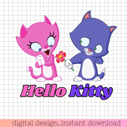 hello  kitty png, kittens in love png