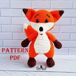 toy cute little fox amigurumi crochet pattern