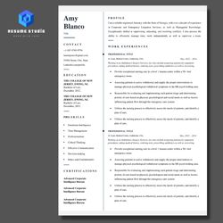 resume template with a matching cover template, simple minimalist resume to help you get landed