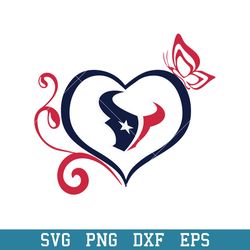 houston texans heart logo svg, houston texans svg, nfl svg, sport svg, png dxf eps digital file