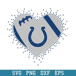 indianapolis colts heart logo svg, indianapolis colts svg, nfl svg, png dxf eps digital file