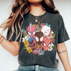 floral spiderman across the spiderverse shirt, spider punk shirt, marvel comics sweatshirt, spider 20999 superhero tee