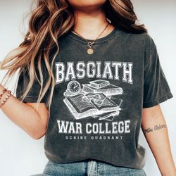 fourth wing dragon rider basgiath war college sweatshirt, rebecca yarros tee, violet sorrengail, bookish sweatshirt, gif