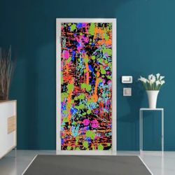 door decor graffiti door murals peel and sticker door decoration entrance door decor vinyl film door film door sticker