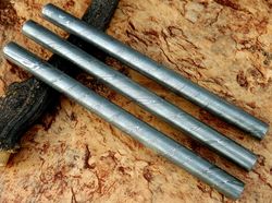 damascus steel 12" round rod multipurpose twisted pattern solid 25 mm round