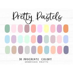 Pastel Procreate Color Palette Hex Code iPad Color 