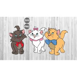 3 kittens svg \ cat svg \ cute kitty svg \ cats svg \ digital files \ instant download