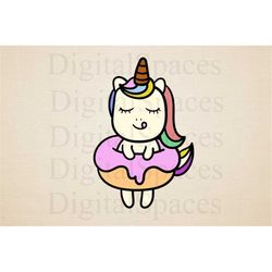 cute unicorn svg dressed donut , baby unicorn svg, unicorn shirt svg, unicorn png, unicorn face svg, unicorn head svg, i