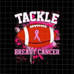 tackle breast cancer png, football pink breast cancer awareness png, football breast cancer awareness png, football ribb