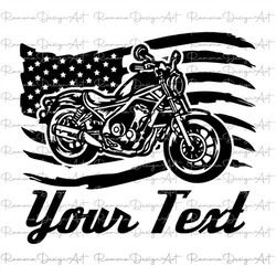 personalized motorcycle svg - motorcycle sticker, custom motorcycle american flag wall art, chopper svg, t-shirt, sign s