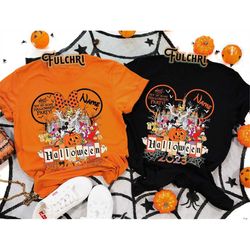 Custom Disney Halloween Shirt, Custom Name Disney Halloween Party Shirt, Mickey Not so scary, Disney Group Tee, Disney F