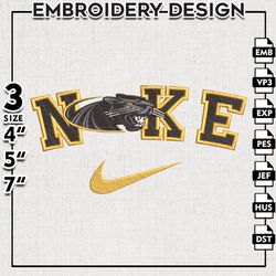 nike milwaukee panthers embroidery designs, ncaa embroidery files, milwaukee machine embroidery files, ncaa designs
