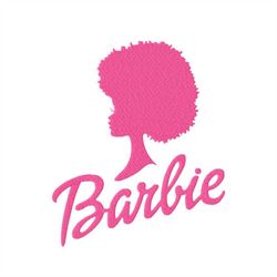 afro barbie girl embroidery designs, barbie font embroidery pattern for girls  6 size instant download