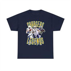 Los Angeles Chargers Football T-Shirt - Chargers Legends (2000s), Philip Rivers, Antonio Gates, and LaDainian Tomlinson