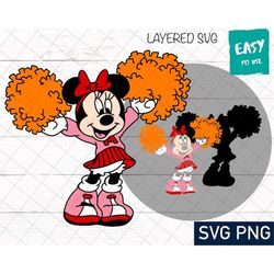 cheerleader svg, cricut svg, clipart, layered svg, files for cricut, cut files, silhouette, t shirt svg