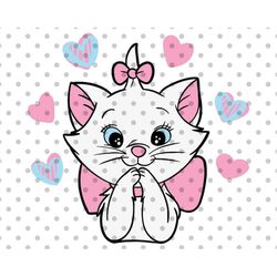 valentines day svg, cat svg, cute cat svg