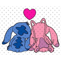 stitch in love svg,