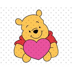 valentine's day svg, honey bear svg, love svg, heart svg, candy hearts svg,