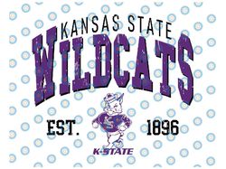 vintage 90's kansas state wildcats svg, kansas state svg, vintage style university of kansas state png svg dxf ncaa svg,