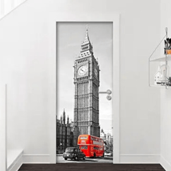 big ben peel & stick door decor door sticker murals door decoration