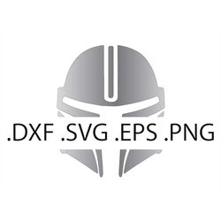 Mandalorian Helmet - Digital Download, Instant Download, svg, dxf, eps & png files included!