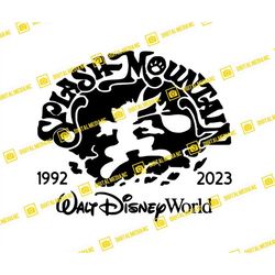 Splash Mountain v1, Brer Rabbit, Fox, Bear, Mickey, Minnie, Magic Kingdom | SVG PNG | Silhouette Cricut Cutting Ready In