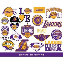 Lakers SVG Kobe Svg LA Lakers Svg Los Angeles Laker, Svg, NBA sports, Basketball Bundle Svg, NBA Svg ....