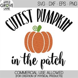 Cutest Pumpkin Svg - Pumpkin Patch Svg - Halloween Svg - Fall Svg - Kids Halloween Svg - Halloween Shirt Svg - Svg Eps D