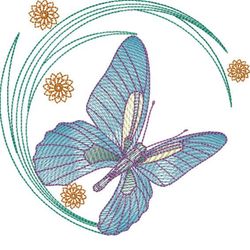 butterfly embroidery design