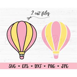 hot air balloon svg air balloons cutting file party decor adventure travel love wanderlust freedom party decor silhouett