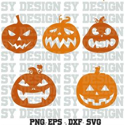 pumpkin svg, halloween svg, spooky season svg, fall svg, happy halloween svg, pumpkin face svg eps png cricut cut file d