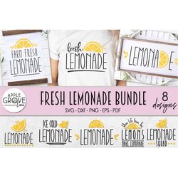 lemonade svg bundle - when life gives you lemons svg - lemon svg - lemonade svg - summer svg - make lemonade svg - lemon
