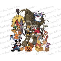 halloween mouse and friends png, halloween pumpkin png, trick or treat png, halloween masquerade png, spooky season png,