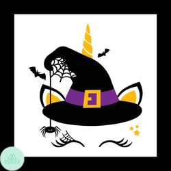 unicorn svg, witch svg, witch hat svg, spider svg, halloween svg