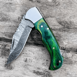 handmade damascus pocket knife rose wood handle birthday gift folding knife groomsmen gift anniversary wedding personali