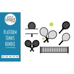 platform tennis svg bundle - tennis svg - sports svg - platform tennis paddle svg - platform tennis svg - tennis net svg