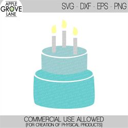 birthday cake svg - birthday svg - birthday party svg - cake svg - birthday candle svg - birthday cake clip art - svg ep