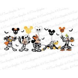 mouse and friends svg, retro halloween svg, trick or treat svg,  halloween masquerade svg, spooky season svg, halloween