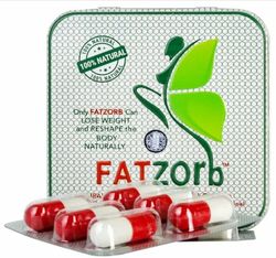 natural capsules fatzorb reduces weight corrects the figure 4 pack x 36 caps ( full course ) original