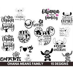 ohana means family svg, ohana ears svg, stitch quotes svg, stitch ears svg, stitch png, instant download