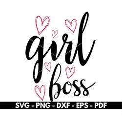 girl boss svg, girl shirt design svg, t shirt design, cricut and silhouette files, cut files, vector, instant download