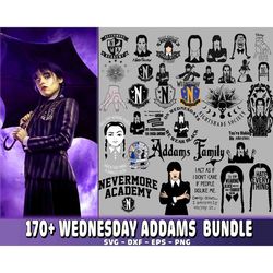 170 file wednesday addams svg bundle, wednesday addams clipart, wednesday addams png, addams family svg,