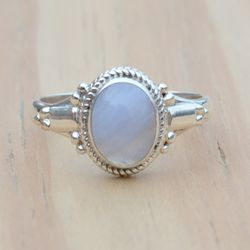 rainbow moonstone ring, handmade silver ring women, sterling silver moonstone ring, moon stone minimalist ring jewelry